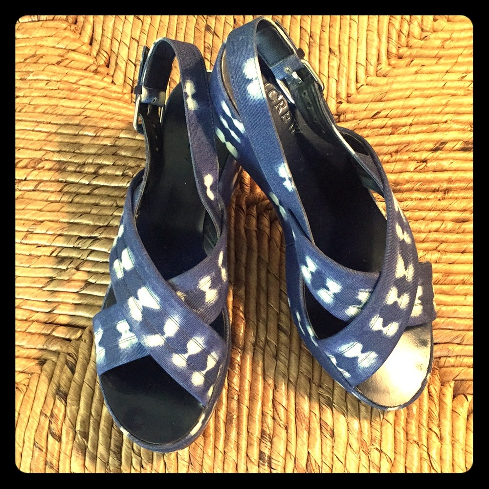 👖Denim Daze👖J. Crew Marcie Wedge Sandals